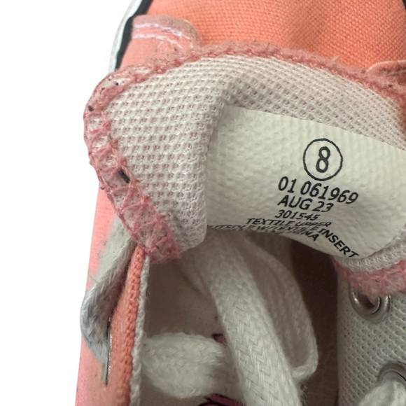Peanuts Low Top Kids Canvas Shoes Pink Girls Size 8 Excellent User Condition EU - Picture 5 of 5